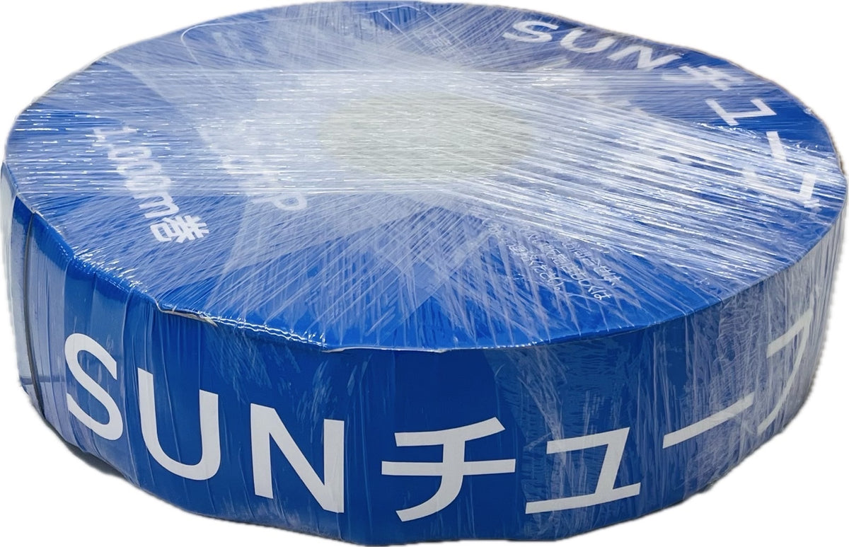 点滴チューブ「SUNチューブ」【白】 0.2mm厚 / 20cmピッチ / 1,000m巻